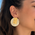 Eclipse Earrings - White