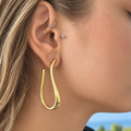 Drop Hoop Earrings
