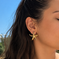 White Asteria Earrings