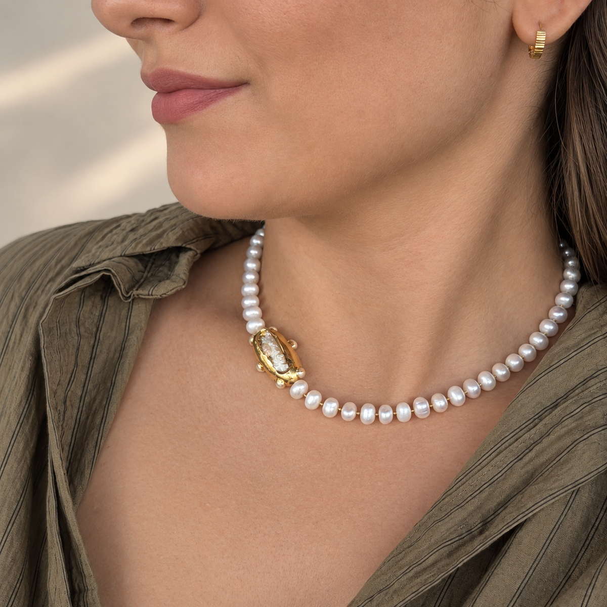 Soleil Pearl Necklace
