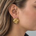 Knot Earrings - Gold